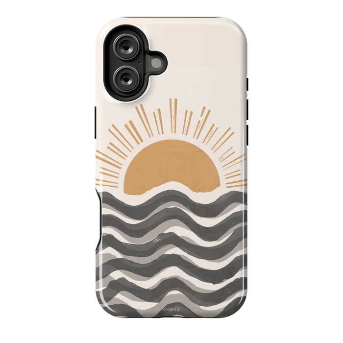 iPhone 16 Plus StrongFit Waft Sun-Grey by ''CVogiatzi.