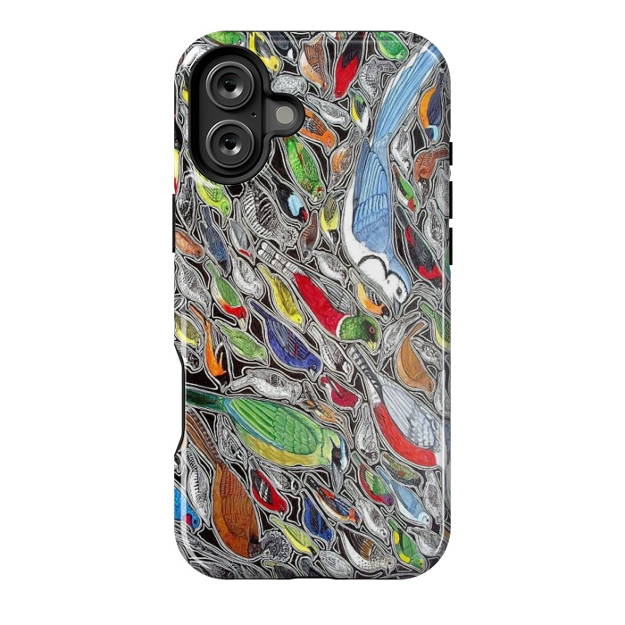 iPhone 16 Plus StrongFit Birds of Costa Rica by Chloe Yzoard