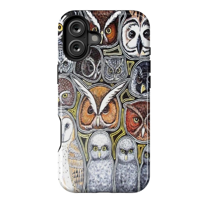 iPhone 16 Plus StrongFit Owls of Costa Rica by Chloe Yzoard