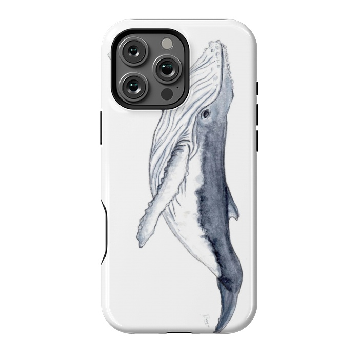 iPhone 16 Pro Max StrongFit Humpback whale baby Megaptera novaeangliae by Chloe Yzoard