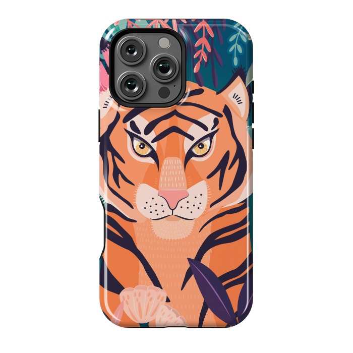 iPhone 16 Pro Max StrongFit Tiger in nature by Jelena Obradovic