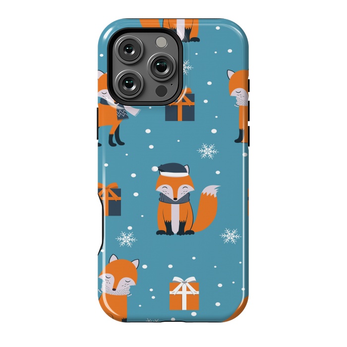 iPhone 16 Pro Max StrongFit cute xmas fox by haroulita