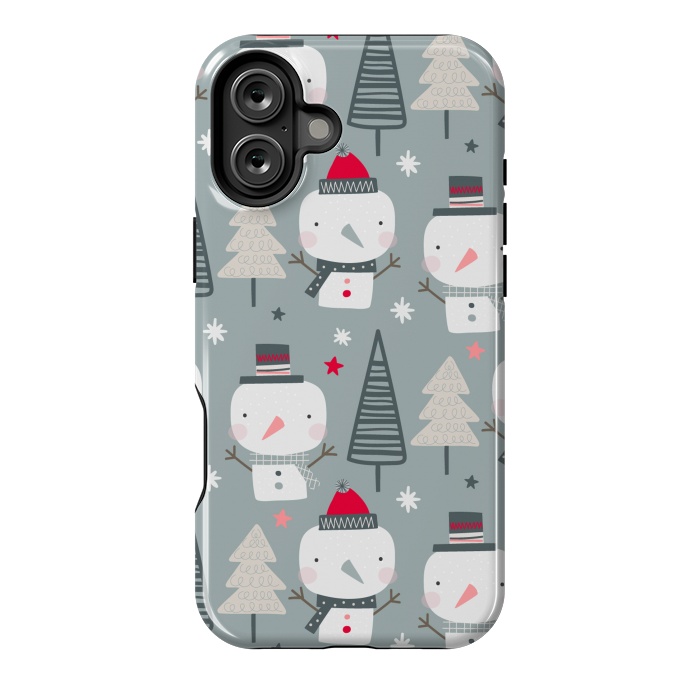 iPhone 16 Plus StrongFit xmas snowman  by haroulita