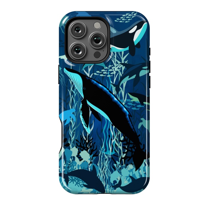 iPhone 16 Pro Max StrongFit Sealife Blue Shades Dream Underwater Scenery by BluedarkArt