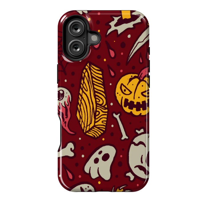 iPhone 16 Plus StrongFit Horror Pattern 1 by Afif Quilimo