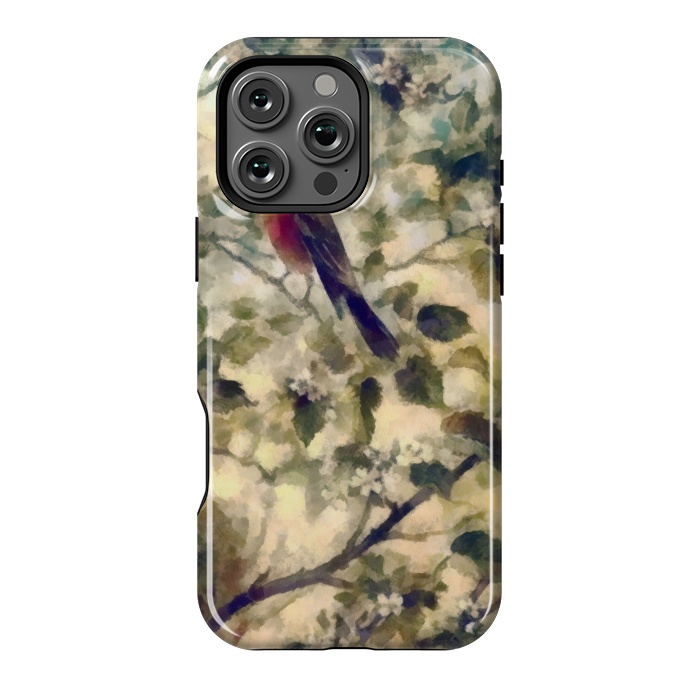 iPhone 16 Pro Max StrongFit Watercolored Nature by Texnotropio