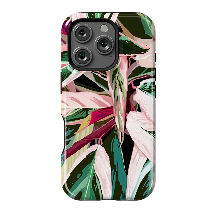 iPhone 16 Pro StrongFit Tropical Variegated Houseplant by Uma Prabhakar Gokhale