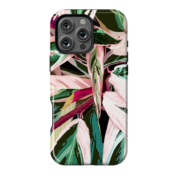 iPhone 16 Pro Max StrongFit Tropical Variegated Houseplant by Uma Prabhakar Gokhale