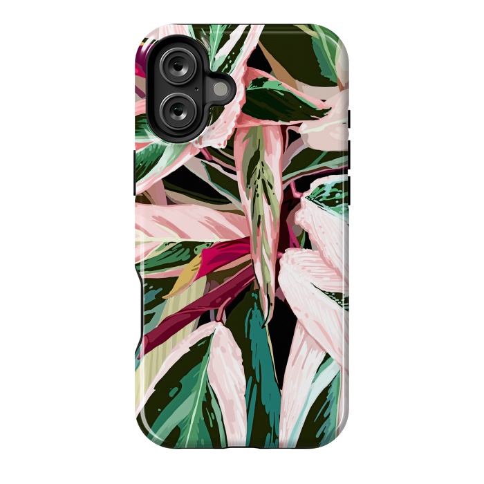 iPhone 16 Plus StrongFit Tropical Variegated Houseplant by Uma Prabhakar Gokhale