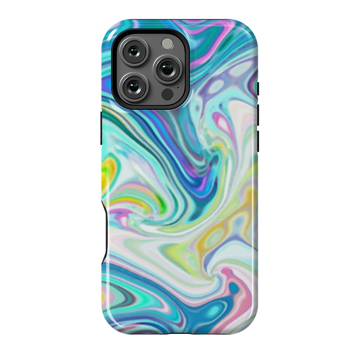 iPhone 16 Pro Max StrongFit Digitalart Abstract Marbling G597 by Medusa GraphicArt