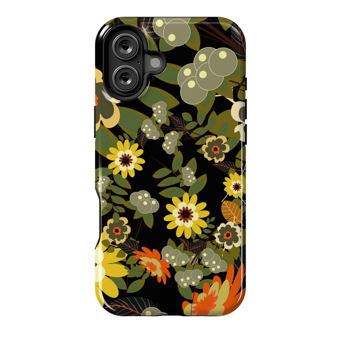 iPhone 16 Plus StrongFit Green Flowers by ArtsCase