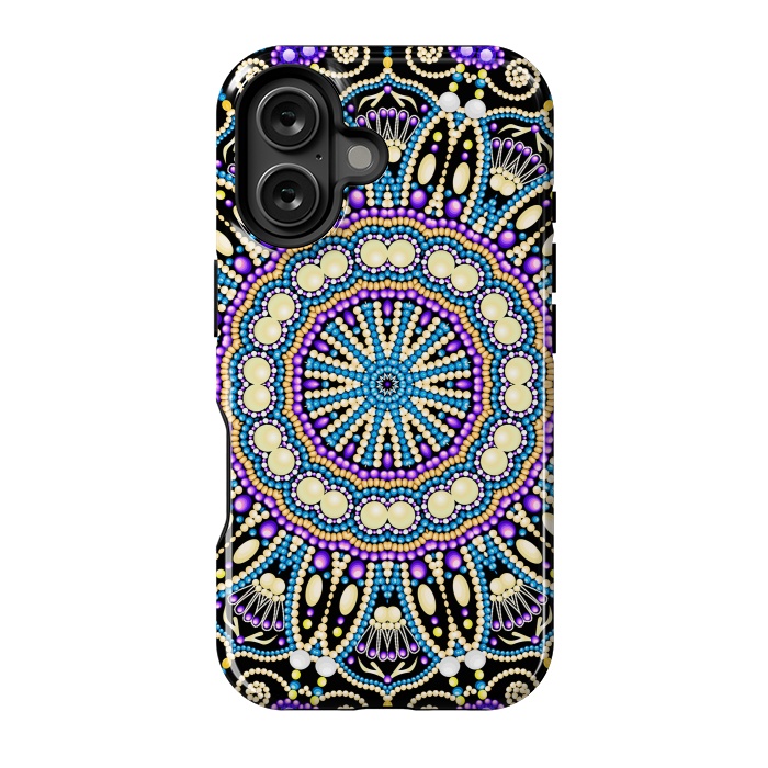 iPhone 16 StrongFit Ornament Bright Mandala by ArtsCase