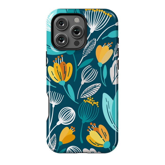 iPhone 16 Pro Max StrongFit Blue Doodle by ArtsCase