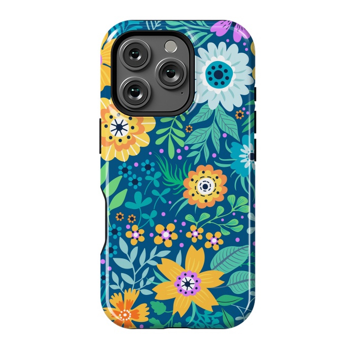 iPhone 16 Pro StrongFit Yellow Flowers by ArtsCase