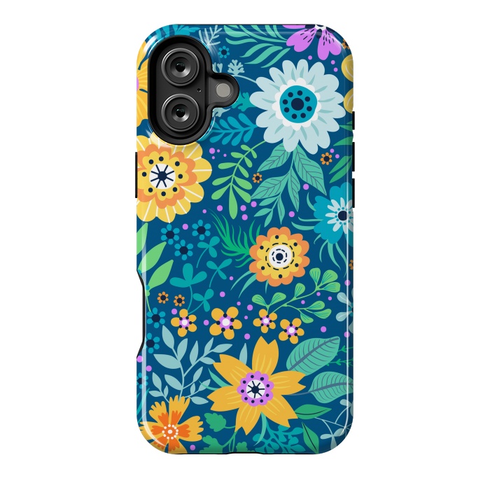 iPhone 16 Plus StrongFit Yellow Flowers by ArtsCase