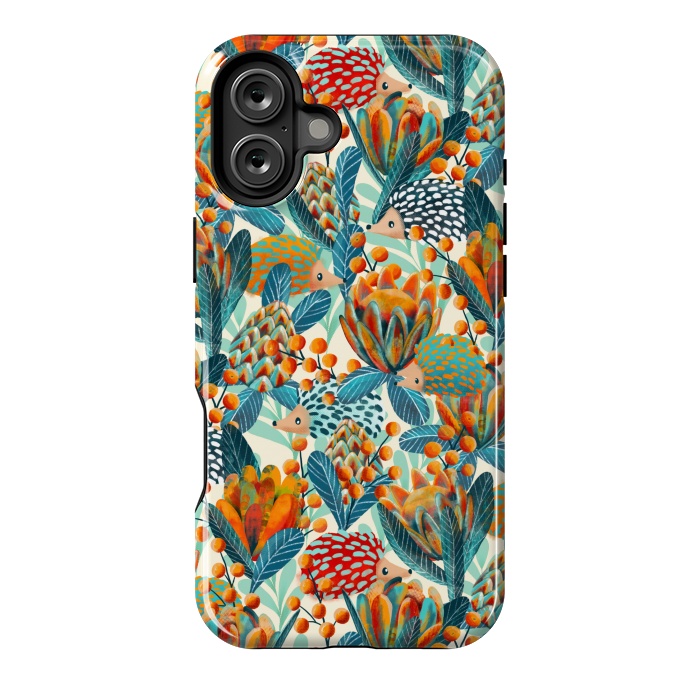 iPhone 16 Plus StrongFit Hiding Hedgehogs by gingerlique