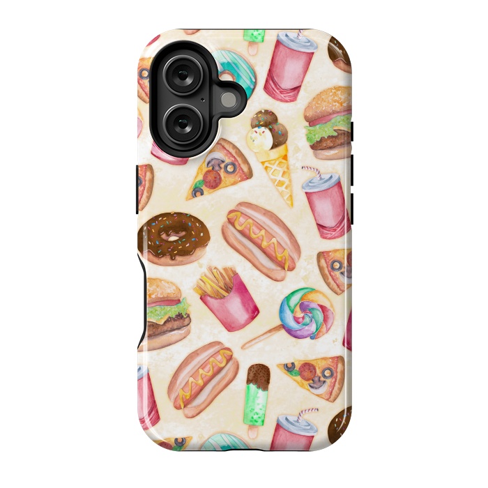 iPhone 16 StrongFit Junk Food by gingerlique