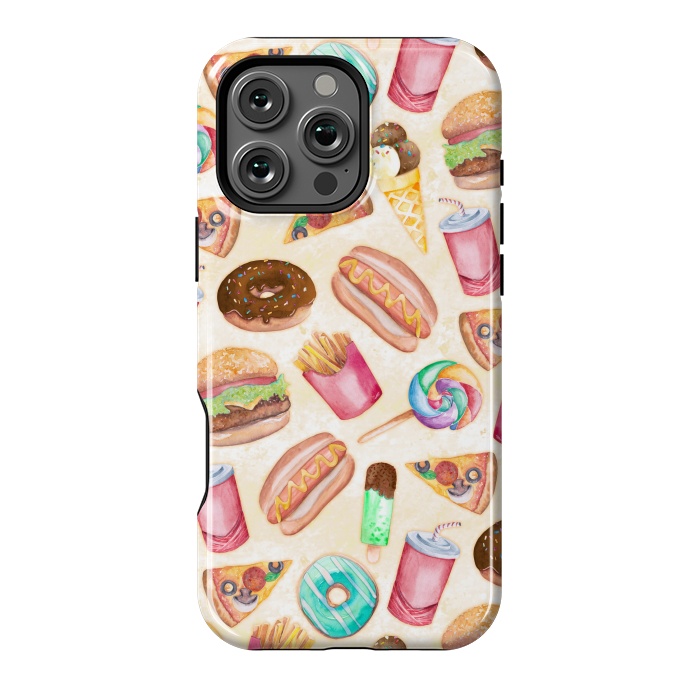 iPhone 16 Pro Max StrongFit Junk Food by gingerlique