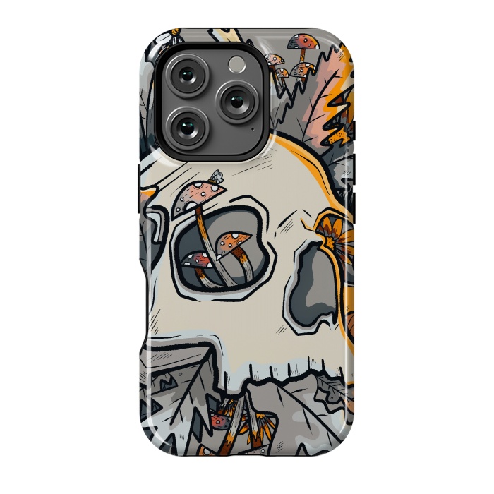 iPhone 16 Pro StrongFit The mushrooms and skull by Steve Wade (Swade)