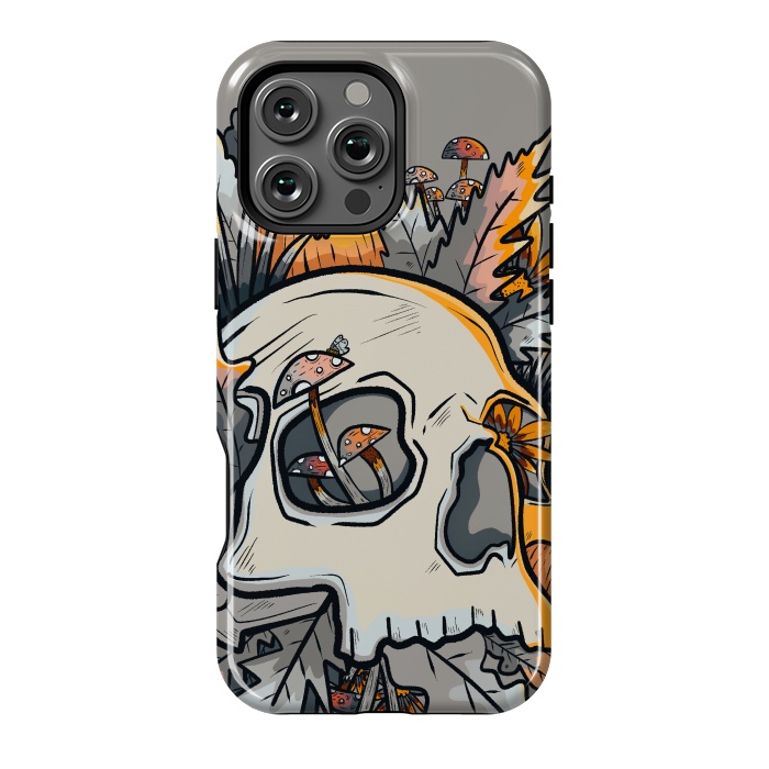 iPhone 16 Pro Max StrongFit The mushrooms and skull by Steve Wade (Swade)