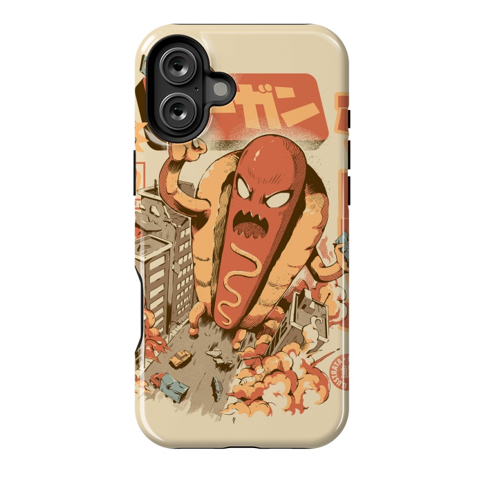 iPhone 16 Plus StrongFit Great Hot Dog by Ilustrata