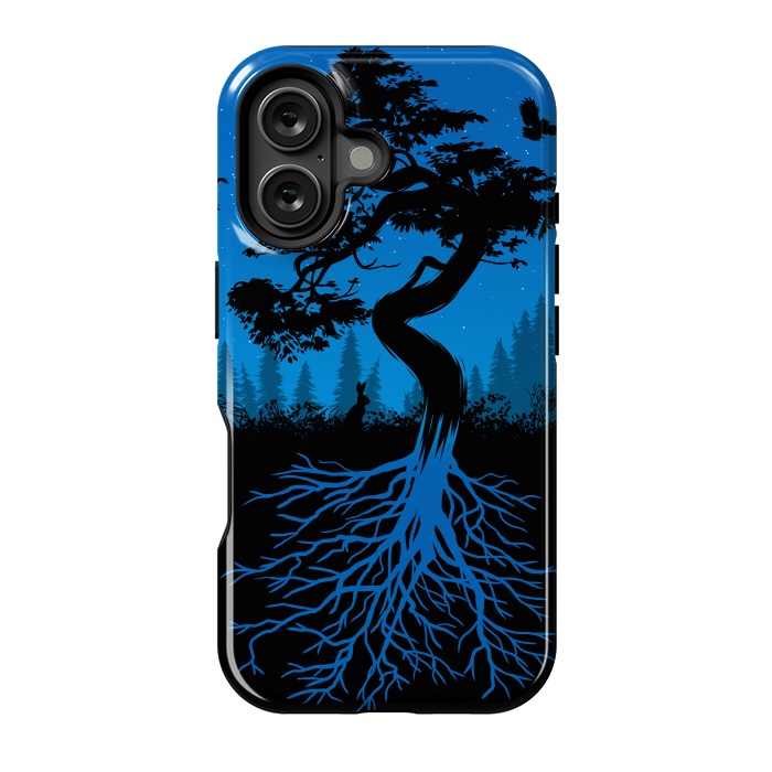 iPhone 16 StrongFit Bonsai roots at night by Alberto