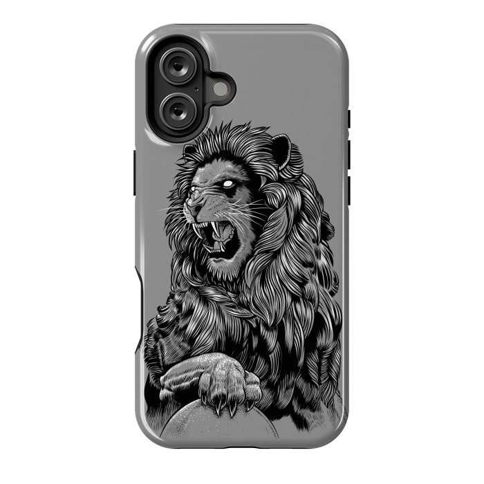 iPhone 16 Plus StrongFit Statue lion by Alberto