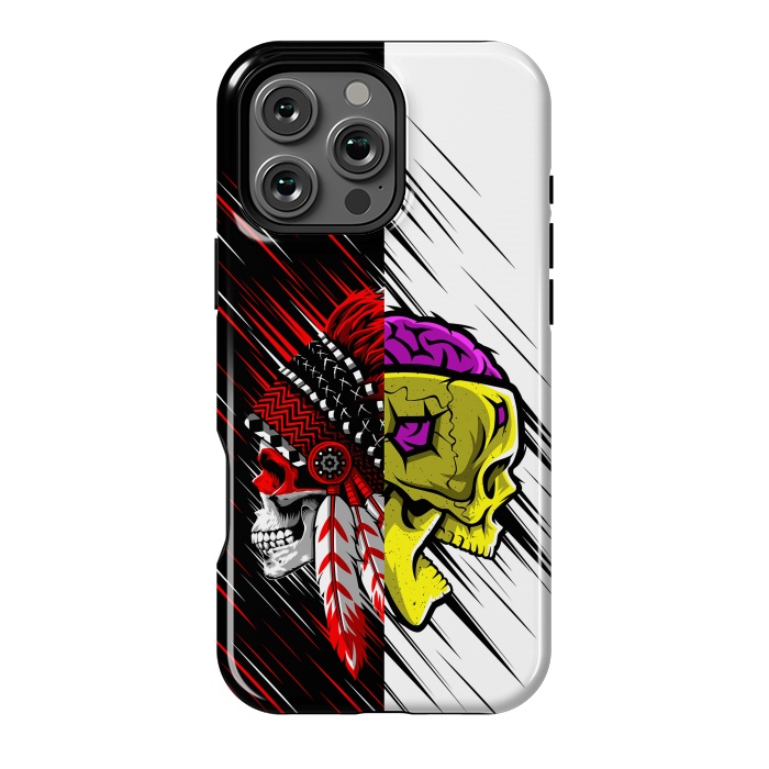 iPhone 16 Pro Max StrongFit Skulls indian brain by Alberto