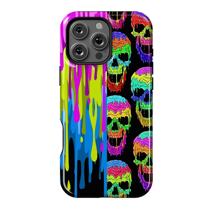 iPhone 16 Pro Max StrongFit Skulls and liquid by Alberto