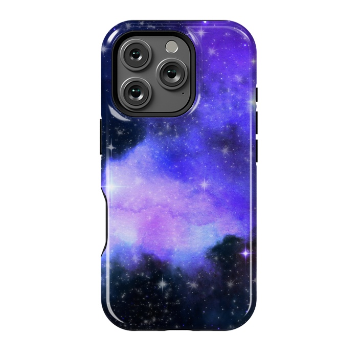 iPhone 16 Pro StrongFit purple galaxy by haroulita