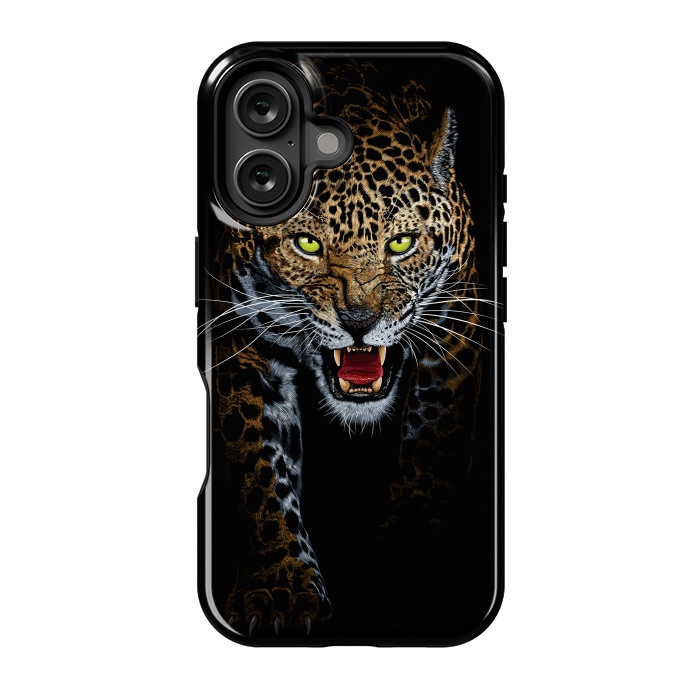 iPhone 16 StrongFit Leopard in the shadows by Alberto