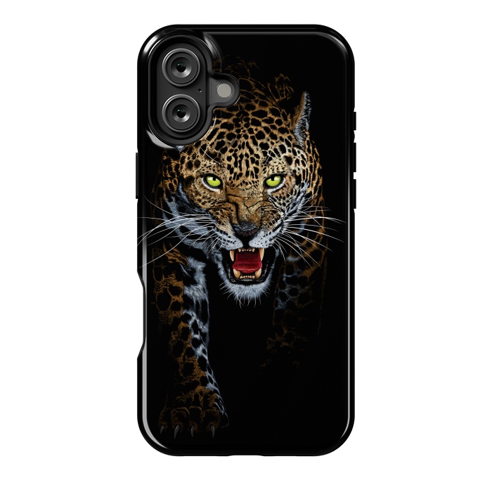 iPhone 16 Plus StrongFit Leopard in the shadows by Alberto