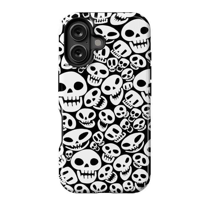 iPhone 16 StrongFit Cute skulls by Alberto