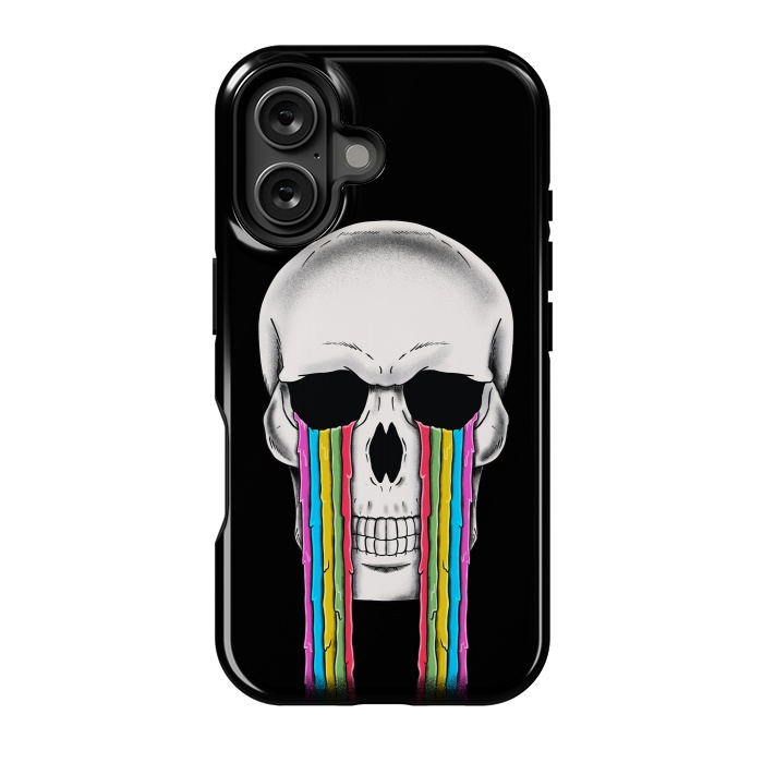 iPhone 16 StrongFit Skull Crying by Coffee Man