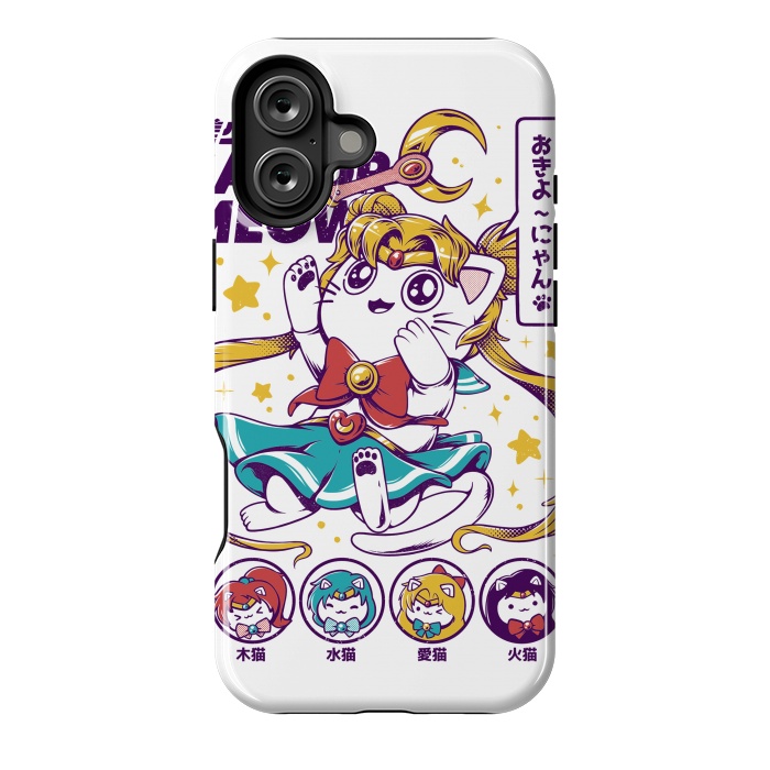 iPhone 16 Plus StrongFit Sailor Meow by Ilustrata