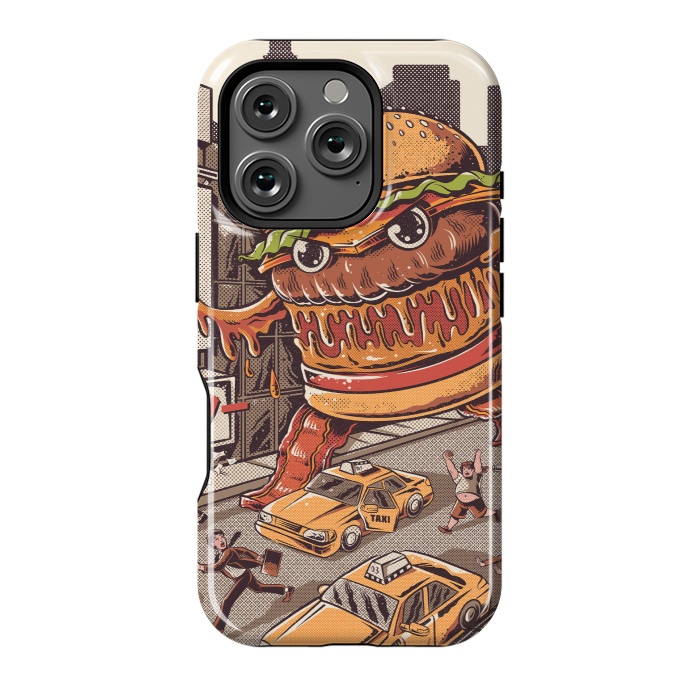 iPhone 16 Pro StrongFit Burgerzilla by Ilustrata