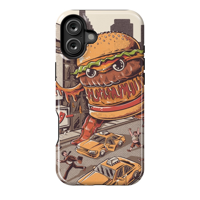 iPhone 16 Plus StrongFit Burgerzilla by Ilustrata