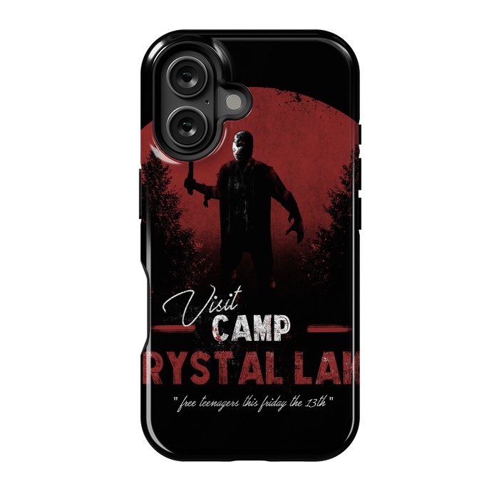 iPhone 16 StrongFit Visit the Crystal Lake by Ilustrata