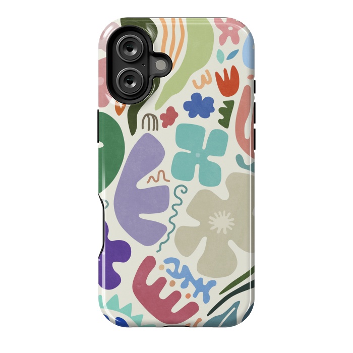 iPhone 16 Plus StrongFit Floral Shapes by amini54