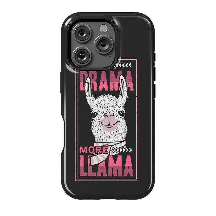 iPhone 16 Pro StrongFit Less Drama More Llama by eduely