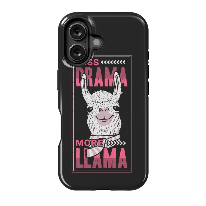 iPhone 16 StrongFit Less Drama More Llama by eduely