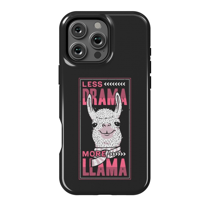 iPhone 16 Pro Max StrongFit Less Drama More Llama by eduely