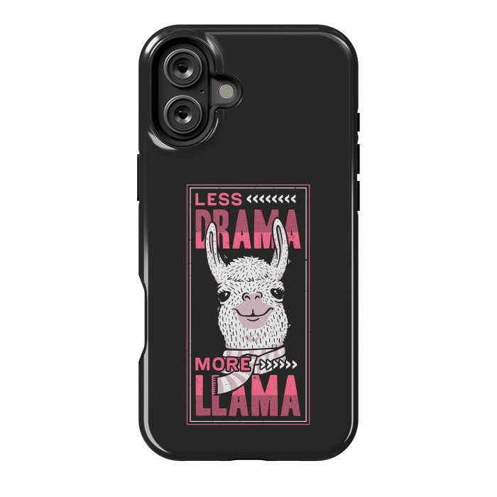 iPhone 16 Plus StrongFit Less Drama More Llama by eduely