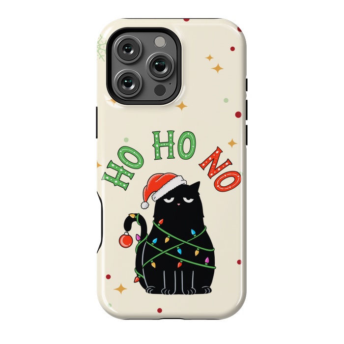 iPhone 16 Pro Max StrongFit Cat and Christmas NO by Coffee Man