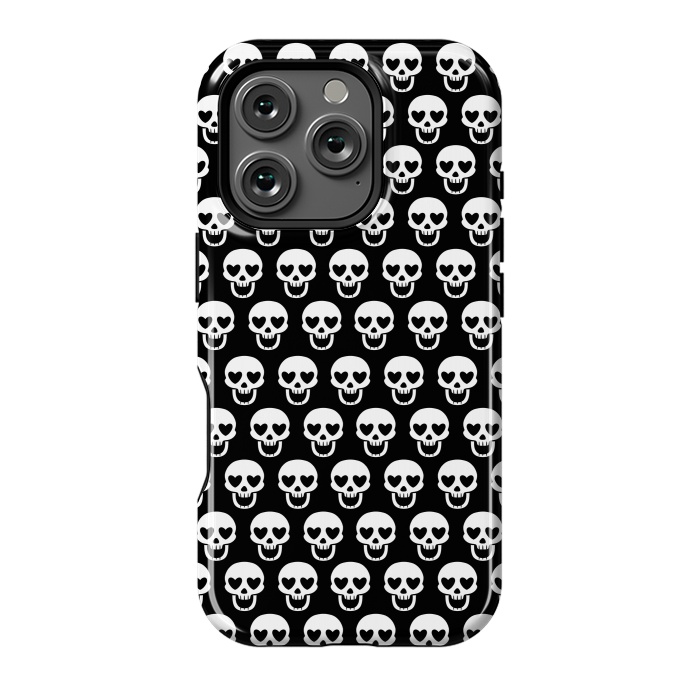 iPhone 16 Pro StrongFit Love skulls by Alberto