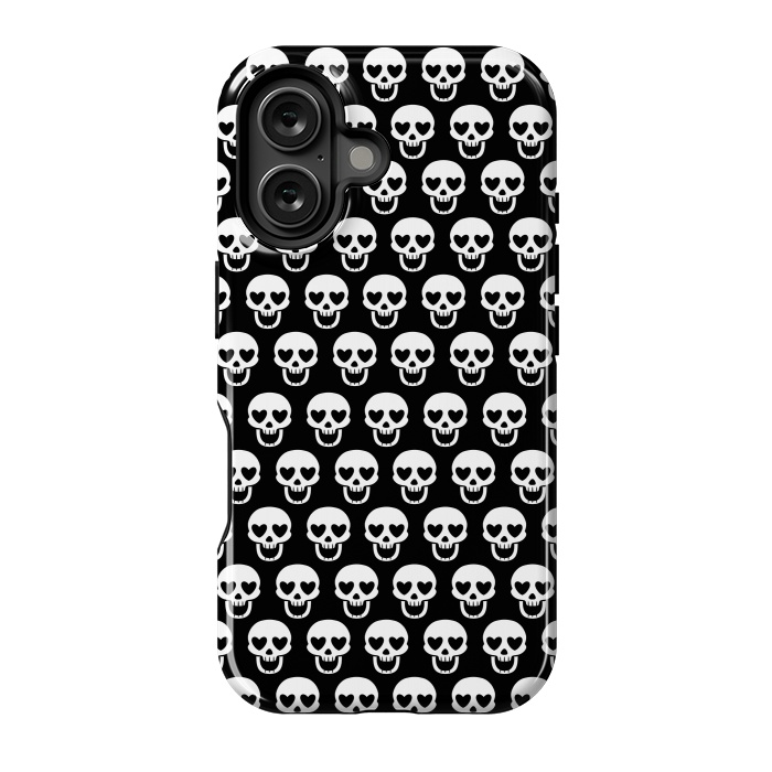 iPhone 16 StrongFit Love skulls by Alberto