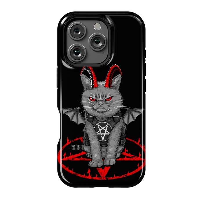 iPhone 16 Pro StrongFit demon cat by Alberto