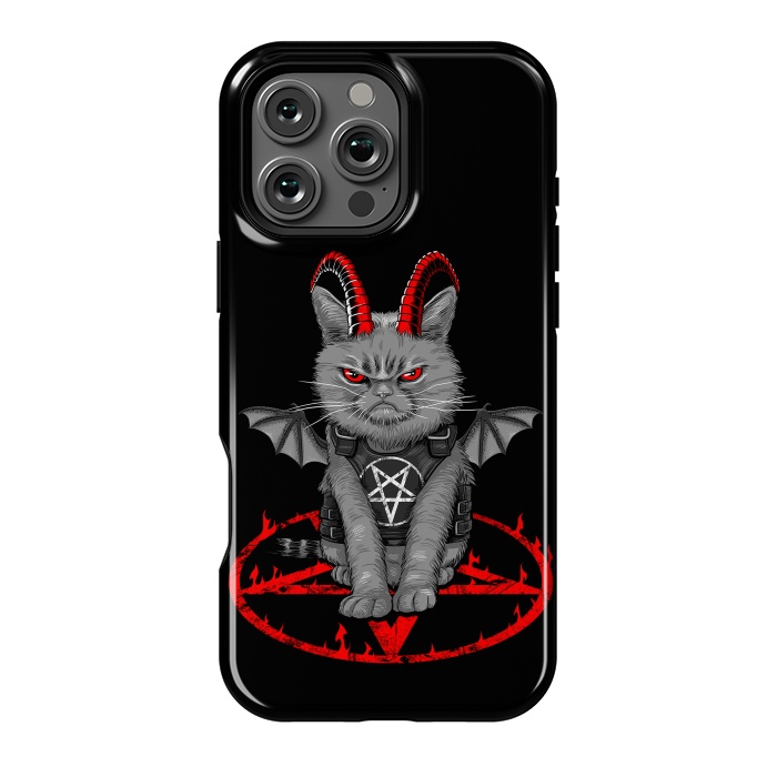 iPhone 16 Pro Max StrongFit demon cat by Alberto