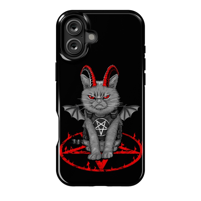 iPhone 16 Plus StrongFit demon cat by Alberto