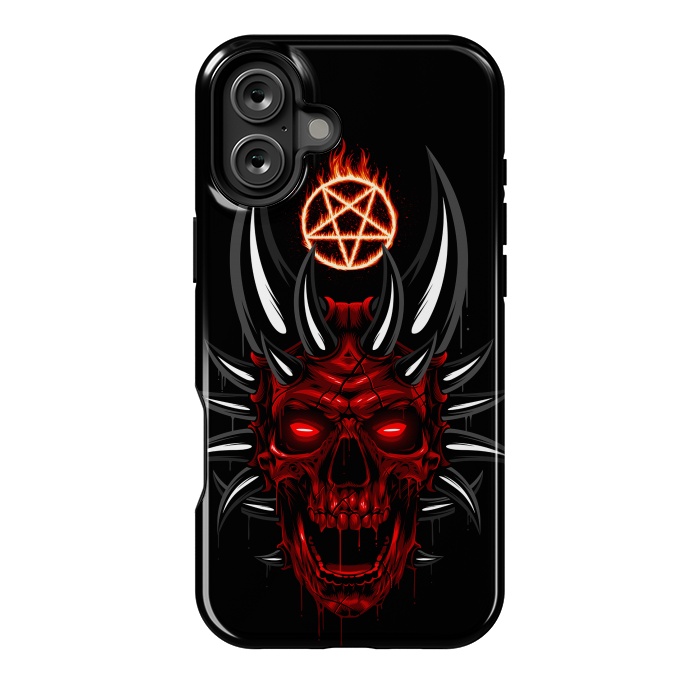 iPhone 16 Plus StrongFit Satan Skull by Alberto